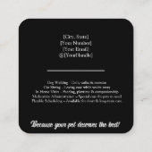  Pet Sitter Visitekaartje (Achterkant)