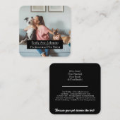  Pet Sitter Visitekaartje (Voorkant / Achterkant)