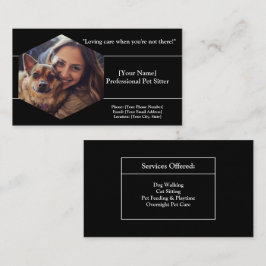 Pet Sitter Visitekaartje