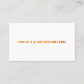 Pet Sitter Visitekaartje (Achterkant)