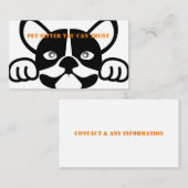 Pet Sitter Visitekaartje (Voorkant / Achterkant)