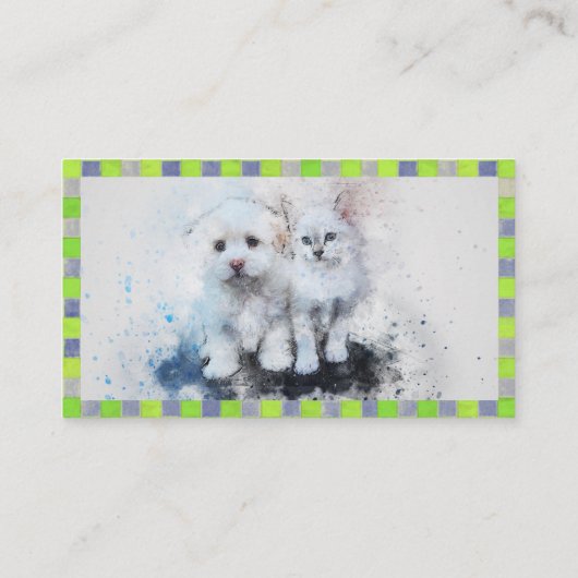 Pet Sitter Visitekaartje (Achterkant)