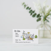 Pet Sitter Visitekaartje (Staand voorkant)