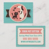 Pet Sitter Visitekaartje -  (Voorkant / Achterkant)