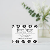  Pet Sitter Visitekaartje (Staand voorkant)