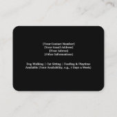  Pet Sitter Visitekaartje met Foto (Achterkant)