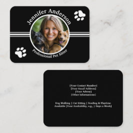 Pet Sitter Visitekaartje met Foto