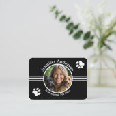  Pet Sitter Visitekaartje met Foto (Staand voorkant)