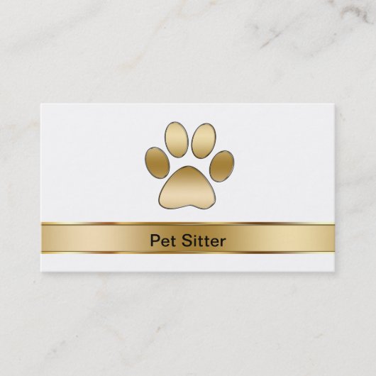 Pet Sitter-Visitekaartjes Visitekaartje (Voorkant)
