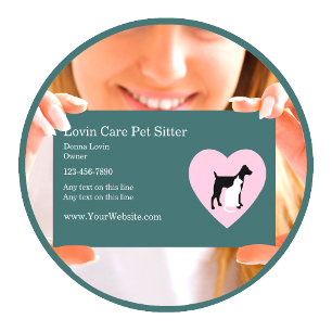 Pet Sitter-Visitekaartjes Visitekaartje