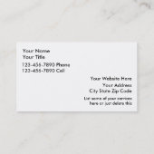 Pet Sitter-Visitekaartjes Visitekaartje (Achterkant)