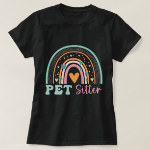 Pet sitter vrouwen waardering kat hond huisdier si t-shirt