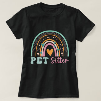 Pet sitter vrouwen waardering kat hond huisdier si t-shirt