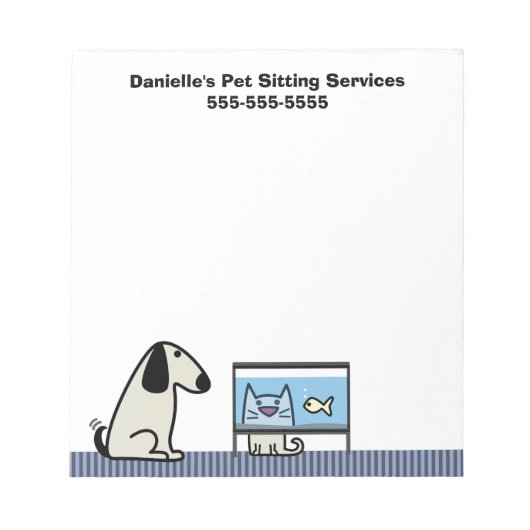 Pet Sitter's Business Notitieblok (Voorkant)