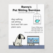 Pet Sitter's Dog Cat & Aquarium Flyer (Voorkant)