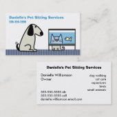 Pet Sitter's Dog Cat & Aquarium Visitekaartje (Voorkant / Achterkant)