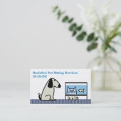 Pet Sitter's Dog Cat & Aquarium Visitekaartje (Staand voorkant)
