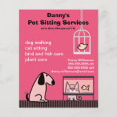 Pet Sitter's Dog & Cat Red Flyer (Voorkant)