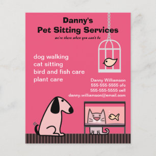 Pet Sitter's Dog & Cat Red Flyer