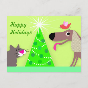 Pet Sitters Holiday Greetings Feestdagenkaart