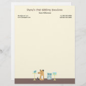 Pet Sitter's Letterhead Briefhoofd (Voorkant / Achterkant)