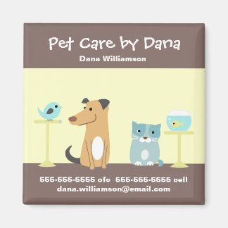 Pet Sitter's promotionele magneet