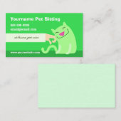 Pet Sitter's Visitekaartje met kat (Voorkant / Achterkant)