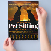 Pet Sitting  Adverteren brochure (Hand)