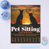 Pet Sitting  Adverteren brochure (Enkel)