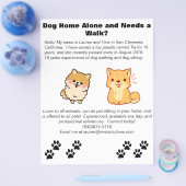 Pet Sitting and Dog Walking Flyer (Enkel)