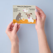 Pet Sitting Business Adverteren Flyer (Hand)
