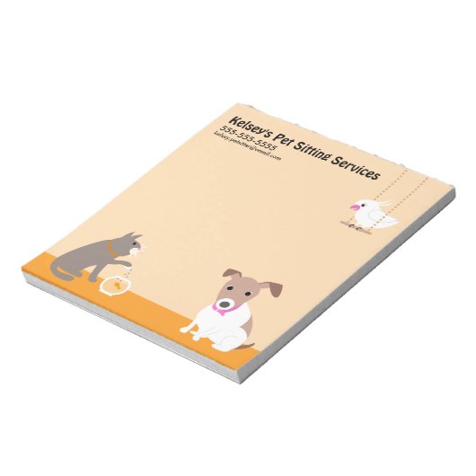 Pet Sitting Business Notitieblok (Linkerzijde)