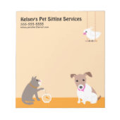 Pet Sitting Business Notitieblok (Voorkant)
