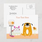 Pet Sitting Business Postcard Briefkaart (Voorkant / Achterkant)