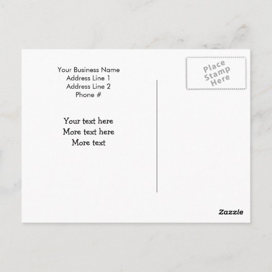 Pet Sitting Business Postcard Briefkaart (Achterkant)