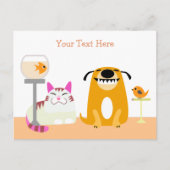 Pet Sitting Business Postcard Briefkaart (Voorkant)