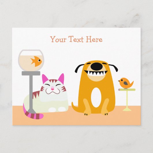 Pet Sitting Business Postcard Briefkaart (Voorkant)