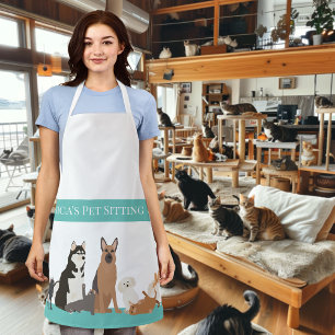 Pet Sitting Cat Care Dog Grooming gepersonaliseerd Schort