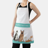 Pet Sitting Cat Care Dog Grooming gepersonaliseerd Schort (Insitu)