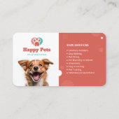 Pet Sitting, Dierenkliniek, Dierenartsen, Dierenbe Visitekaartje (Achterkant)