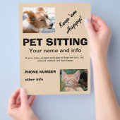 Pet Sitting dog and cat flyer (Hand)