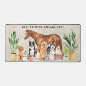 Pet Sitting Dog Cat Horse Elegant Animals Bureaumat (Voorkant)