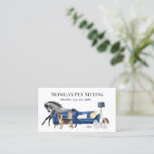 Pet Sitting Dog Cat Training Waterverf Pets Horse Visitekaartje (Staand voorkant)