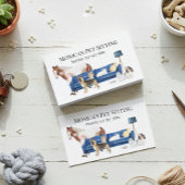 Pet Sitting Dog Cat Training Waterverf Pets Horse Visitekaartje