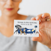 Pet Sitting Dog Cat Training Waterverf Pets Horse Visitekaartje