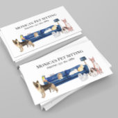 Pet Sitting Dog Cat Training Waterverven Pets Visitekaartje