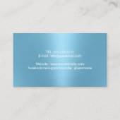 Pet Sitting Dog Paws Logo Modern Blauw Visitekaartje (Achterkant)