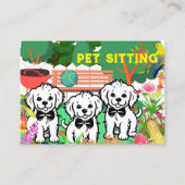 Pet Sitting & Dog Walker Kleurrijke Bloemenpark Ch Visitekaartje (Voorkant)