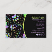 Pet Sitting, Dog Walking, Grooming Visitekaartje (Achterkant)