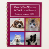 Pet Sitting Dog Walking Service Persoonlijke Foto Planner (Voorkant)
